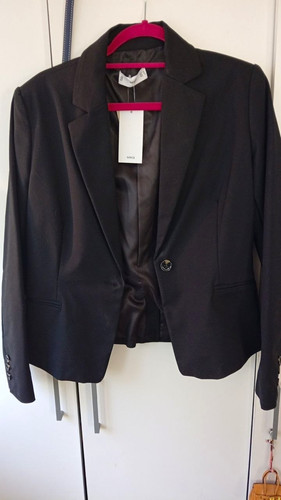 Mng damen blazer - schwarz, gr
