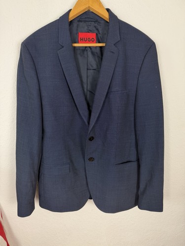 Blue hugo business anzug - business,