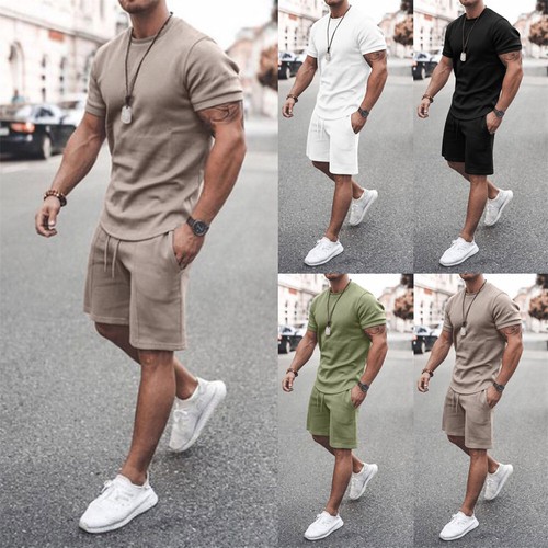 2pcs set herren sommer outfit - herren,